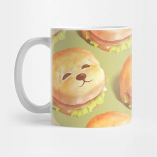 Smile Dog Burger Pattern Mug